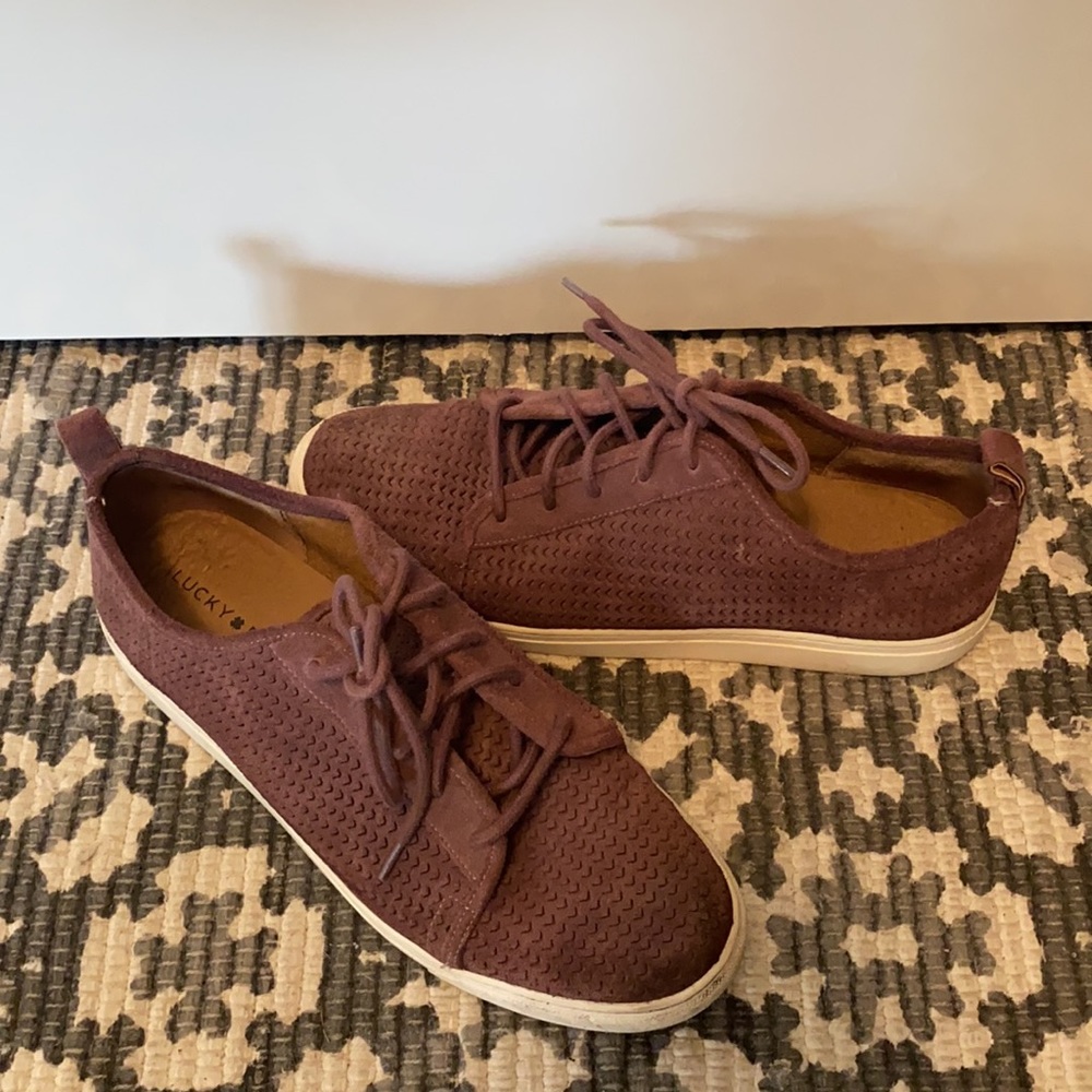 Lucky Brand Lawove Suede Sneakers